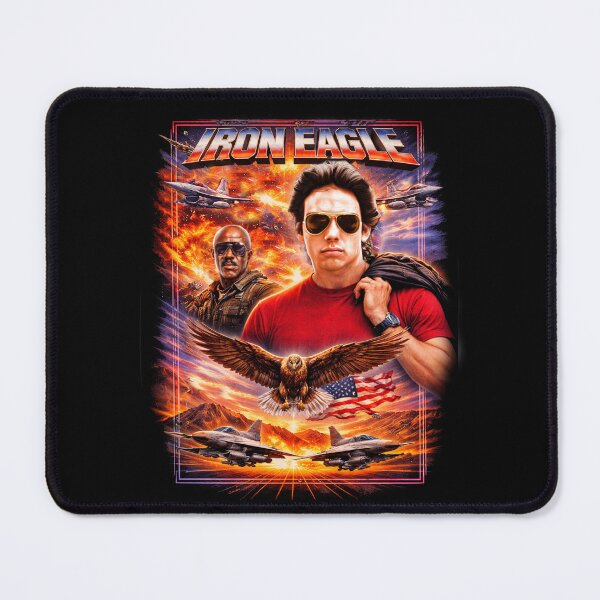 Item preview, Iron Eagle 80s Action Movie Poster Style Fighter Jet designed and sold by screenpromos.