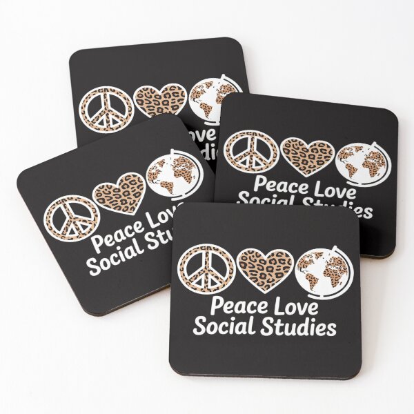Item preview, Peace Love Social Studies Teacher Appreciation designed and sold by rutimenta.
