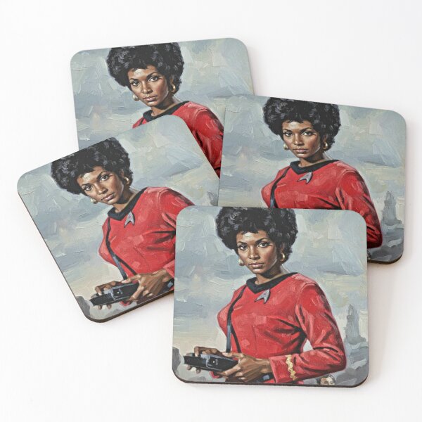 Item preview, The Communications Officer: Nichelle Nichols Sci-Fi Impasto Portrait designed and sold by Art's Diner.