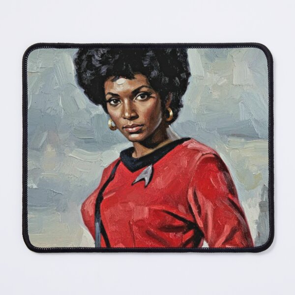 Item preview, The Communications Officer: Nichelle Nichols Sci-Fi Impasto Portrait designed and sold by Art's Diner.