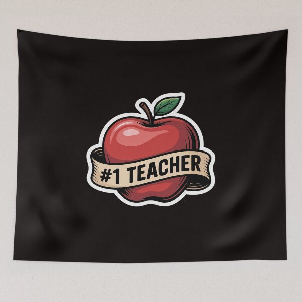 Item preview, Number One Teacher Gift Appreciation Day #1 Apple designed and sold by RONALPARAD.