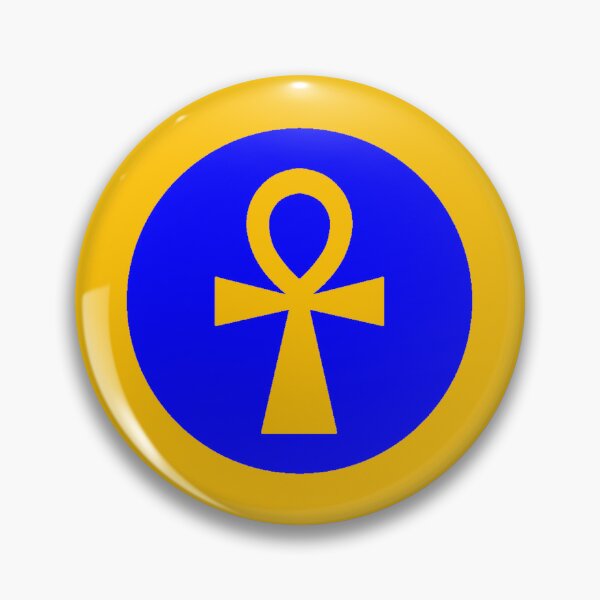 Item preview, Egyptian ankh logo round designed and sold by Jason Abdale.