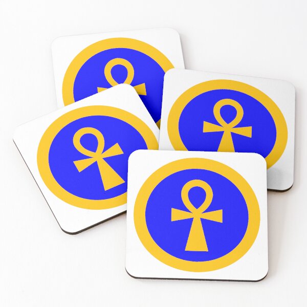 Item preview, Egyptian ankh logo round designed and sold by Jason Abdale.