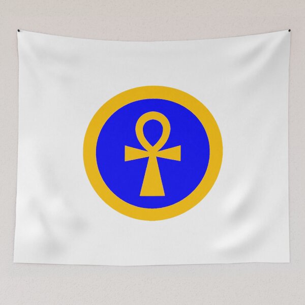 Item preview, Egyptian ankh logo round designed and sold by Jason Abdale.