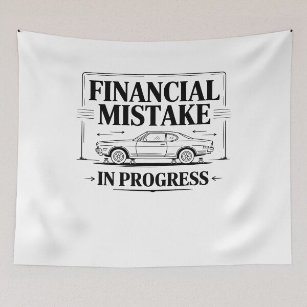 Item preview, Funny Financial Mistake in Progress Car Lover designed and sold by BHMARTS.