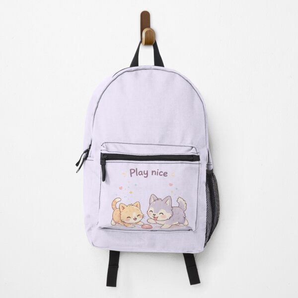 Item preview, Cute Kitten and Wolf Playing designed and sold by Honey-Pastel.