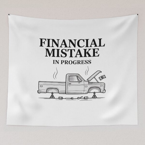 Item preview, Funny Financial Mistake in Progress Car Lover designed and sold by BHMARTS.