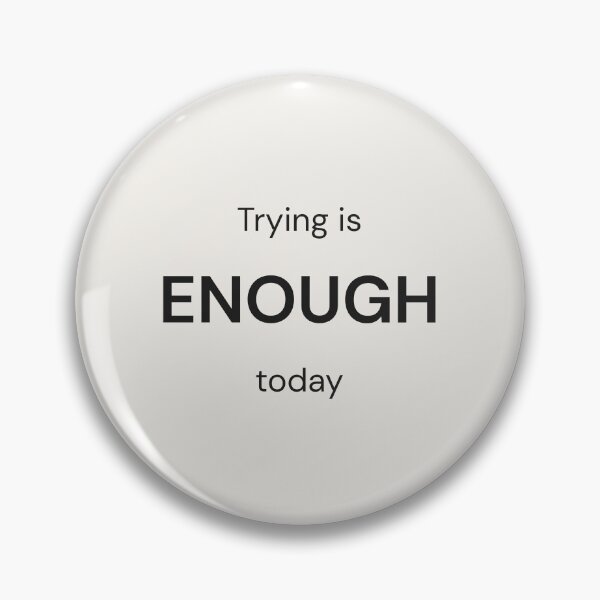 Item preview, Enough – Minimal Affirmation Shirt designed and sold by QuietlyBecoming.