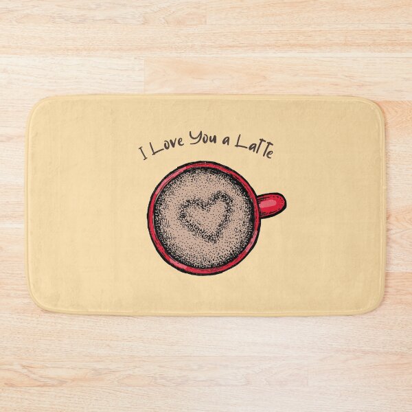 Item preview, I Love You a Latte Playful Valentine designed and sold by Sachie's Studio.
