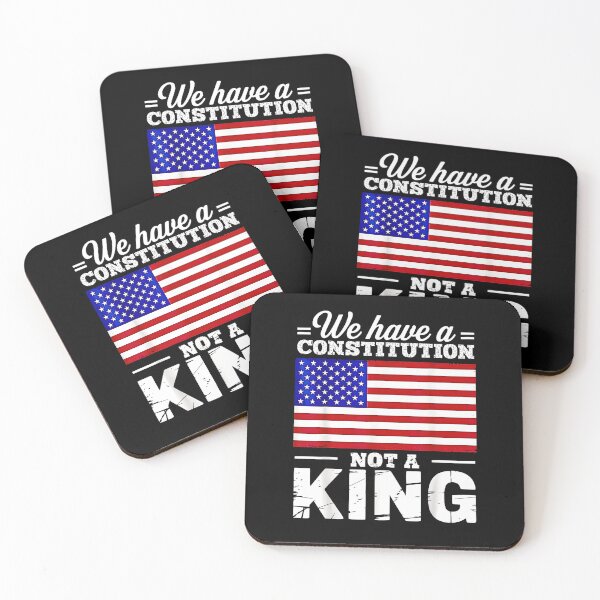 Item preview, No Kings in America We Have A Constitution Not A King designed and sold by NinigFox.