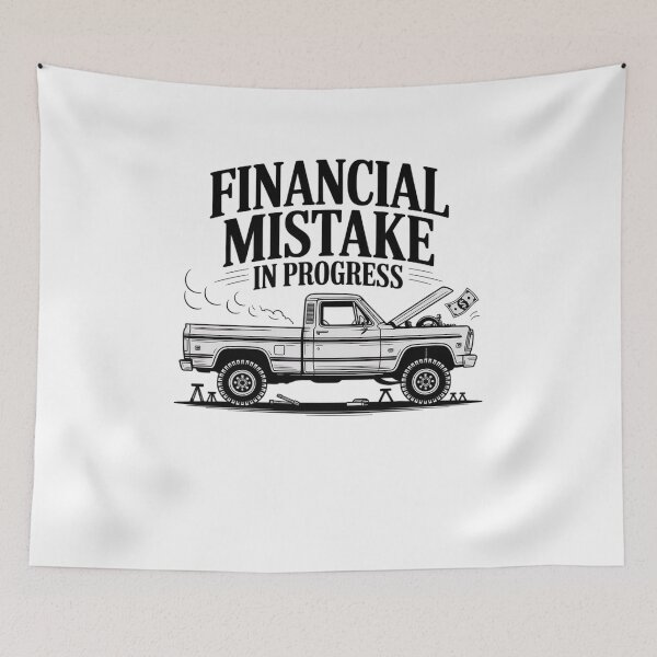 Item preview, Funny Financial Mistake in Progress Car Lover designed and sold by BHMARTS.