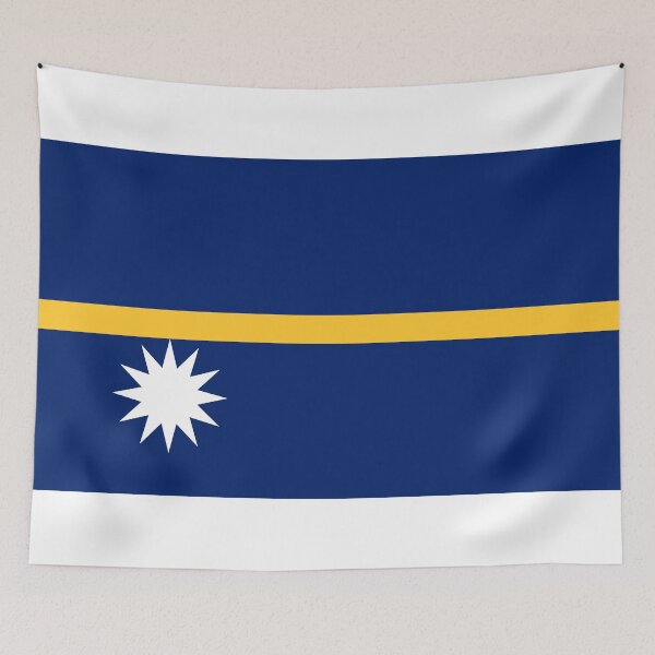 Item preview, Nauru National Flag - Pacific Equator Pride & Micronesian Heritage designed and sold by NTGUILTY.