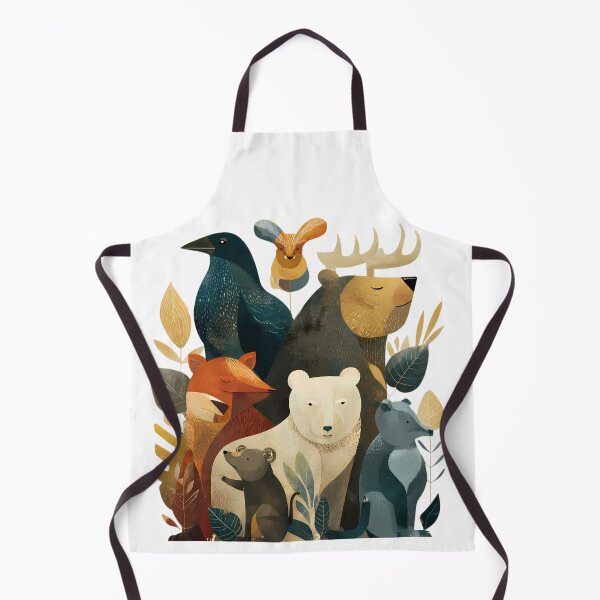 Item preview, Animals Whimsical Illustrations Blending Nature Humanity Imagination Design designed and sold by ART ATTACK ZONE.