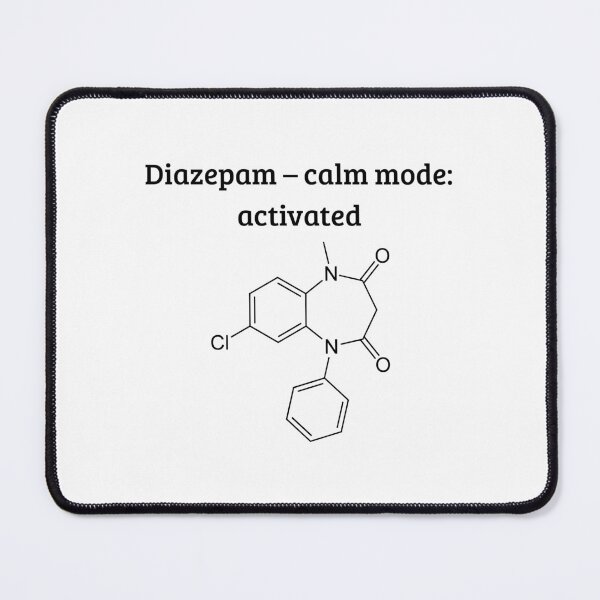 Item preview, Diazepam Funny Pharmacy Molecule Design designed and sold by NuvoleART.