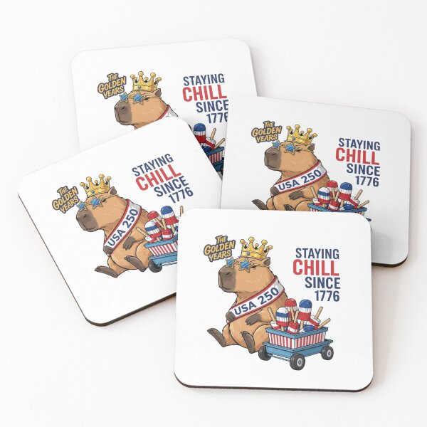 Item preview, Chill Capybara USA 250 Golden Years designed and sold by  Existential .