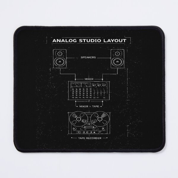 Item preview, Analog Studio Layout T-Shirt – Audio Engineer Blueprint Tee, Recording Studio Diagram Shirt, Music Production Graphic designed and sold by 5lav.