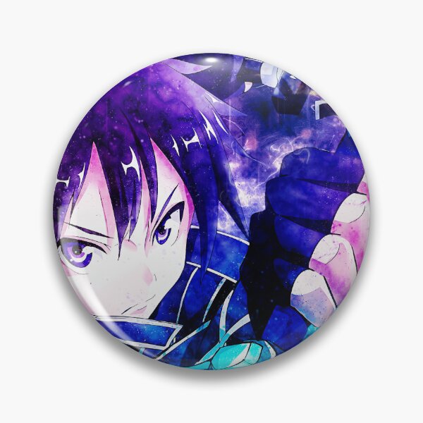 Item preview, Kirito Sword Art Online Blue Aura Neon Cosmic Heroic Focus designed and sold by mildaclairmo.