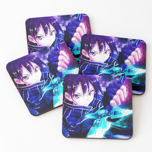 Item preview, Kirito Sword Art Online Blue Aura Neon Cosmic Heroic Focus designed and sold by mildaclairmo.