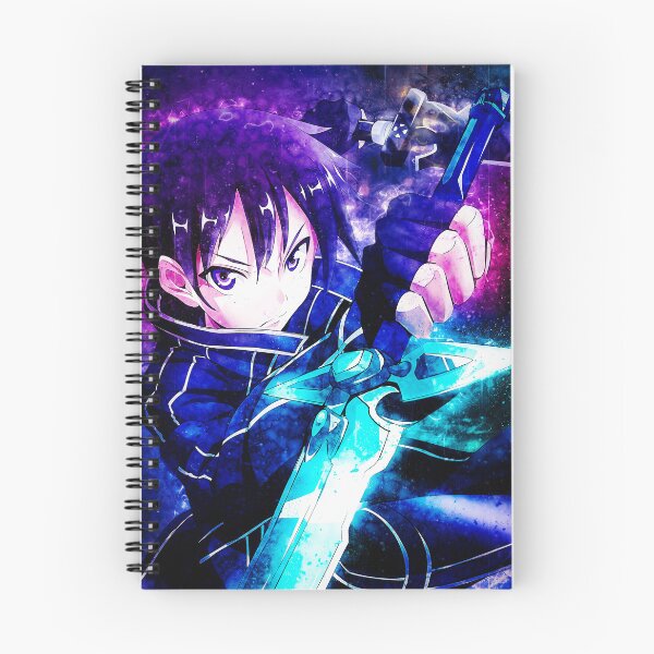 Item preview, Kirito Sword Art Online Blue Aura Neon Cosmic Heroic Focus designed and sold by mildaclairmo.
