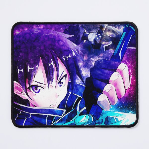 Item preview, Kirito Sword Art Online Blue Aura Neon Cosmic Heroic Focus designed and sold by mildaclairmo.