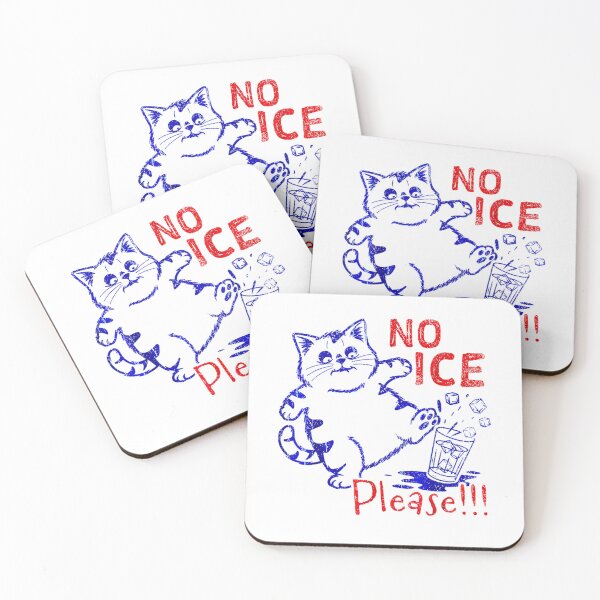 Item preview, No Ice Please! Funny Anti-Ice Cat designed and sold by NinigFox.