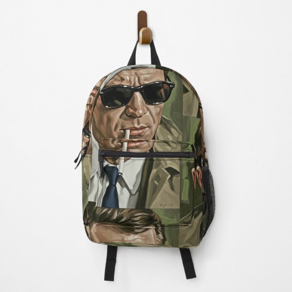 Item preview, The Stealth Maverick: Steve McQueen Noir Shades Impasto Portrait designed and sold by Art's Diner.