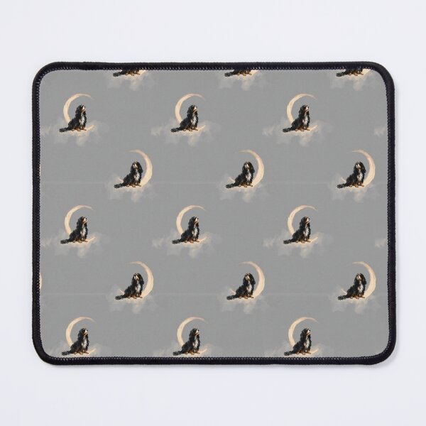 Item preview, Minimalism Night Time Toile de Jouy - Cavalier King Charles Spaniel designed and sold by AstrologyOven.