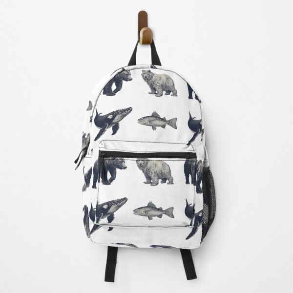 Item preview, Ocean Animals Illustrations Blending Nature Humanity Imagination Design designed and sold by ART ATTACK ZONE.