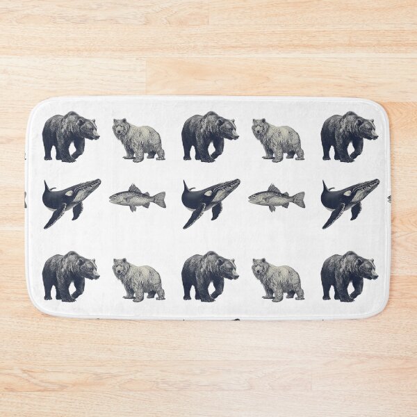 Item preview, Ocean Animals Illustrations Blending Nature Humanity Imagination Design designed and sold by ART ATTACK ZONE.