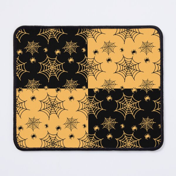 Item preview, Black and yellow interchange web pattern designed and sold by serenebookworm.