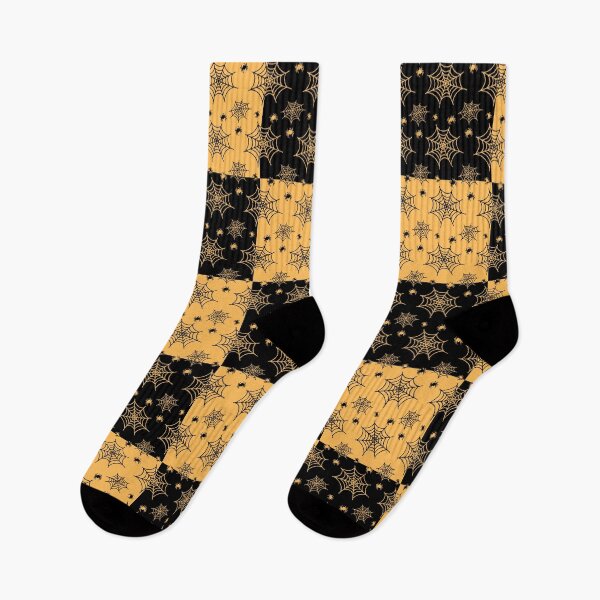 Item preview, Black and yellow interchange web pattern designed and sold by serenebookworm.