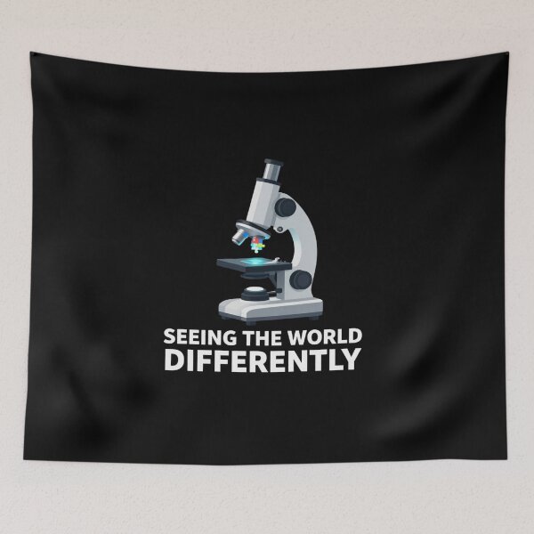 Item preview, Autism Science Shirt | Seeing The World Differently Microscope designed and sold by MotivAura.