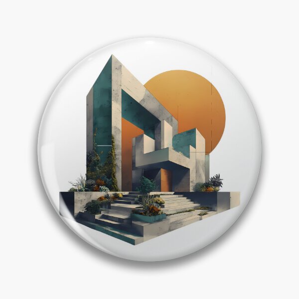 Item preview, Architecture Whimsical Illustrations Blending Nature Humanity Imagination Design designed and sold by ART ATTACK ZONE.