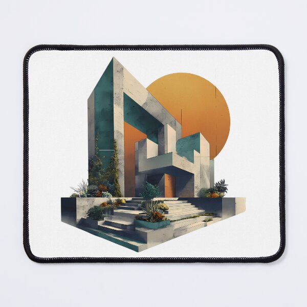 Item preview, Architecture Whimsical Illustrations Blending Nature Humanity Imagination Design designed and sold by ART ATTACK ZONE.