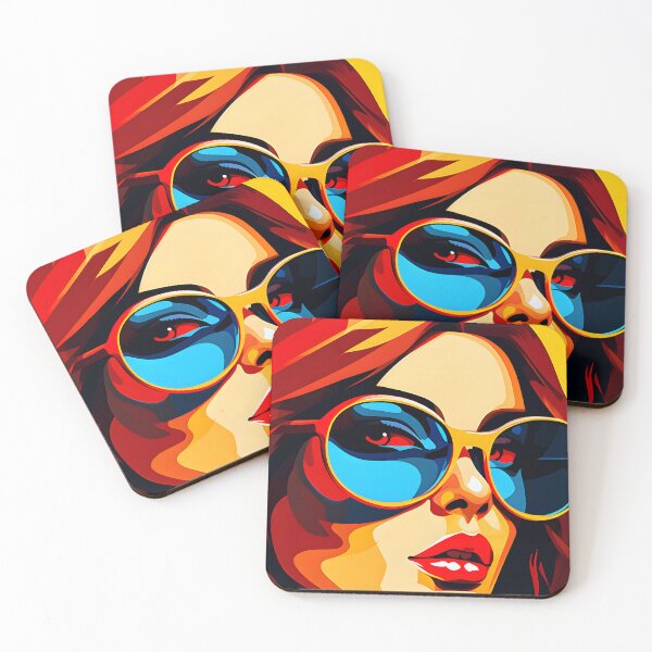 Item preview, Pop Art Female With Sunglasses Comic Book Art designed and sold by DEC02.