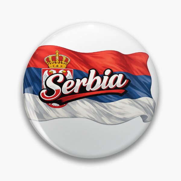 Item preview, Serbia Waving Flag Design – Serbian Patriotic Pride Graphic designed and sold by GarnerSupplyCo.