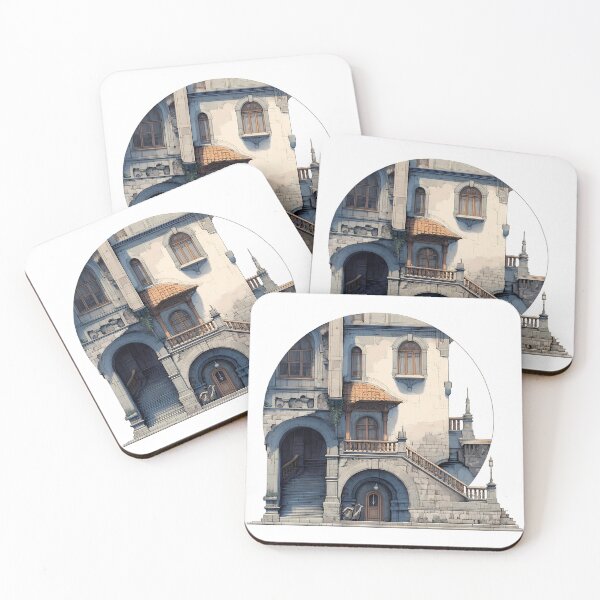 Item preview, Castle Whimsical Illustrations Blending Nature Humanity Imagination Design designed and sold by ART ATTACK ZONE.
