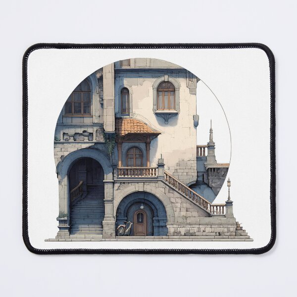 Item preview, Castle Whimsical Illustrations Blending Nature Humanity Imagination Design designed and sold by ART ATTACK ZONE.