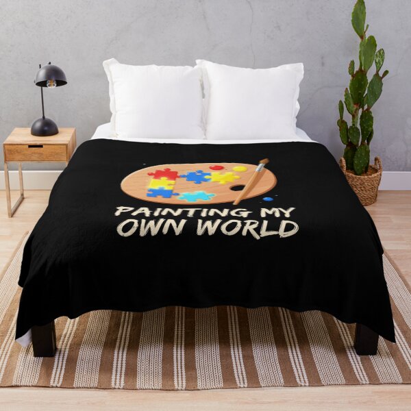 Item preview, Autism Art Shirt | Painting My Own World Puzzle Palette designed and sold by MotivAura.