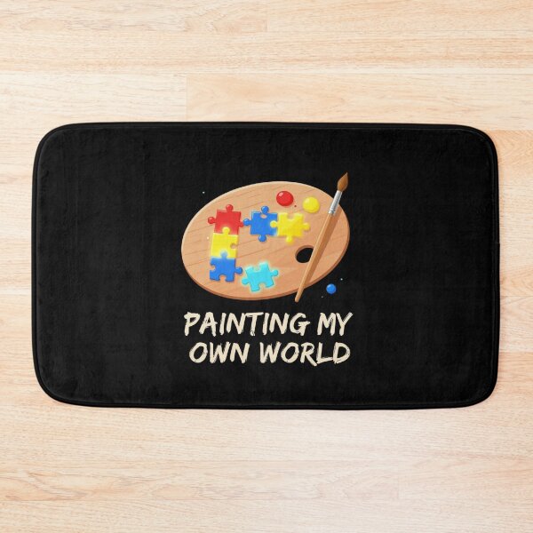 Item preview, Autism Art Shirt | Painting My Own World Puzzle Palette designed and sold by MotivAura.