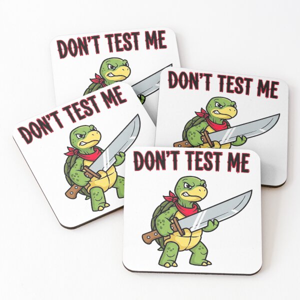 Item preview, Cartoon Turtle with Knife – Don’t Test Me designed and sold by Pollock.
