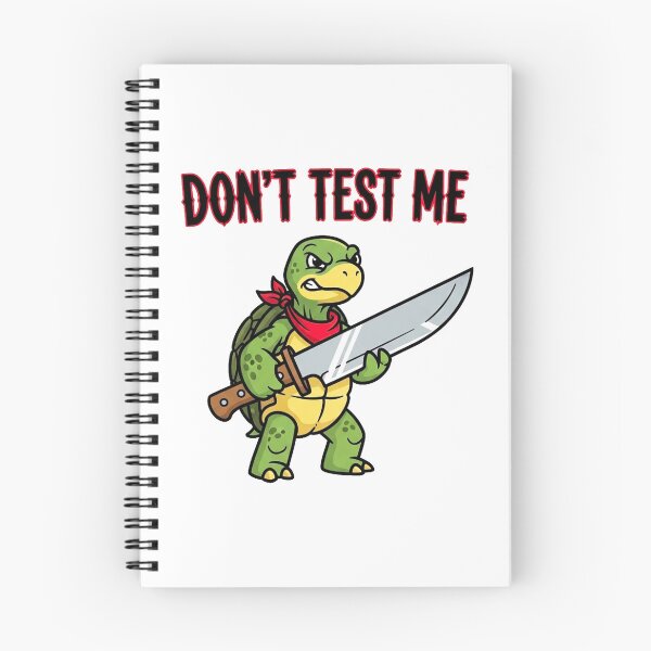 Item preview, Cartoon Turtle with Knife – Don’t Test Me designed and sold by Pollock.