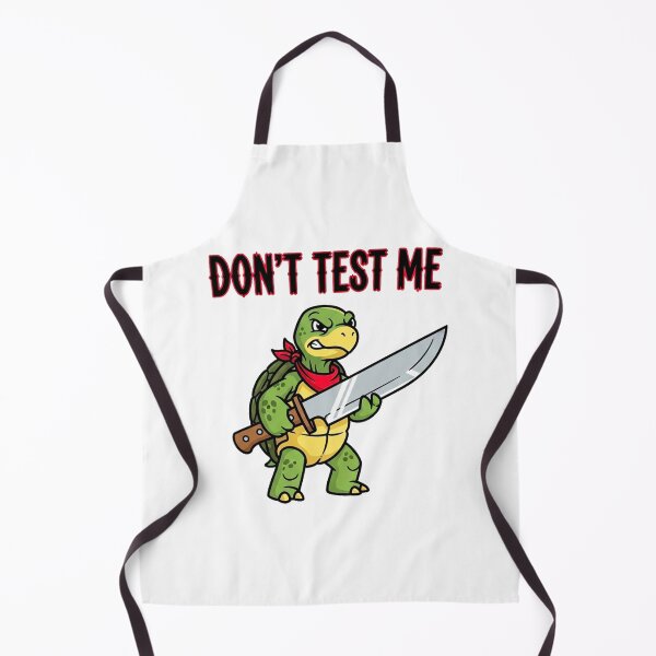 Item preview, Cartoon Turtle with Knife – Don’t Test Me designed and sold by Pollock.