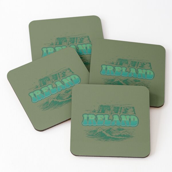 Item preview, Ireland Cliffs Shirt Travel Ireland Graphic Green Aesthetic Tee designed and sold by CottonFirst.