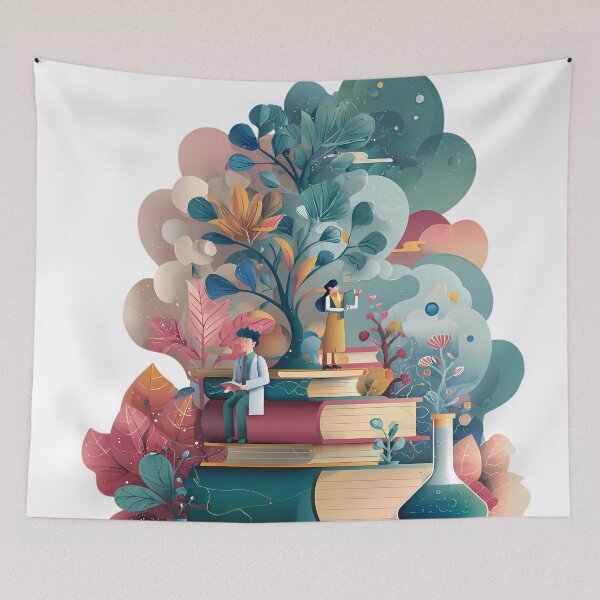 Item preview, Books Whimsical Illustrations Blending Nature Humanity Imagination Design designed and sold by ART ATTACK ZONE.