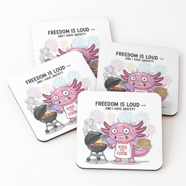 Item preview, Anxious Axolotl Freedom Is Loud Funny designed and sold by  Existential .
