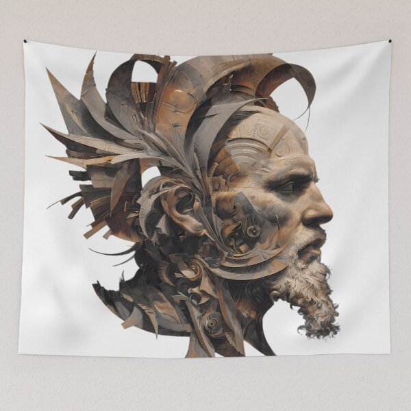 Item preview, Warrior Whimsical Illustrations Blending Nature Humanity Imagination Design designed and sold by ART ATTACK ZONE.