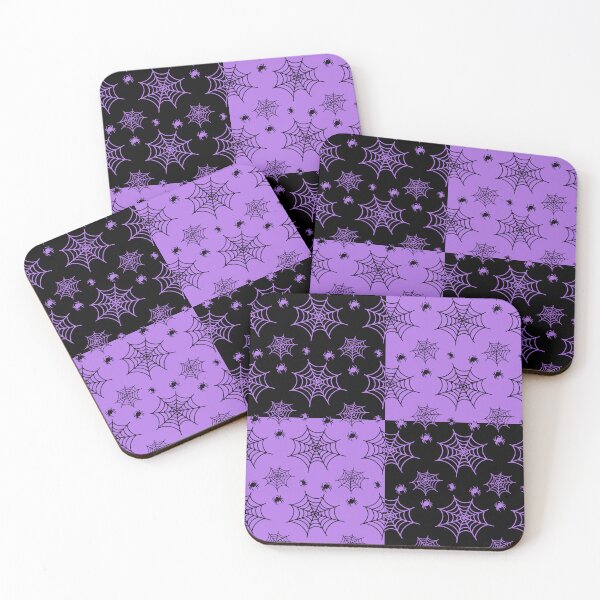 Item preview, Black and amethyst interchange web pattern designed and sold by serenebookworm.