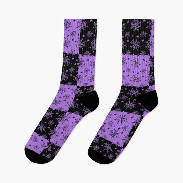 Item preview, Black and amethyst interchange web pattern designed and sold by serenebookworm.