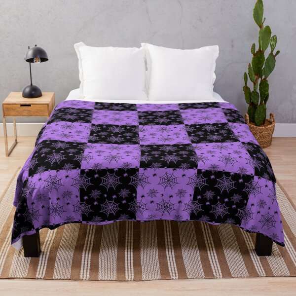 Item preview, Black and amethyst interchange web pattern designed and sold by serenebookworm.
